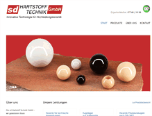 Tablet Screenshot of hartstofftechnik.de